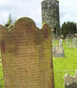 A Graham family headstone at Drumbo Presbyterian Church. The exact burial place of young Thomas has yet to be established.