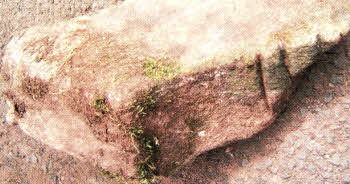 The stone in the Ballymacward area used for the sharpening of the spade over many years.