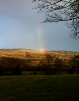 The weather gall or gaw appears over the Stoneyford area on the afternoon of Thursday 28th February 2008.