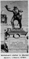 Nicholsons Statuein Market Square, Lisburn