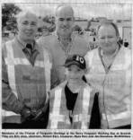 Members of the Friends of Ferguson Heritage at the Harry Ferguson Working Day at Growell. They are Eric Jess' chairman, Robert Kerr, treasurer, Ryan Ken- and Jim Dennison. BL35434sm