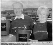 Harry Poots, President of the Cancer Research NI (Dromore Branch) and committee member Marie Ward pictured at the Ferguson Working Day. BL35436sm