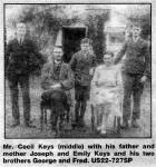 Mr. Cecil Keys (middle) with his father and mother Joseph and Emily Keys and his two brothers George and Fred. US22-727SP