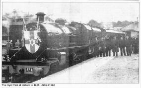 The royal train at Lisburn in 1945. US25-712SP