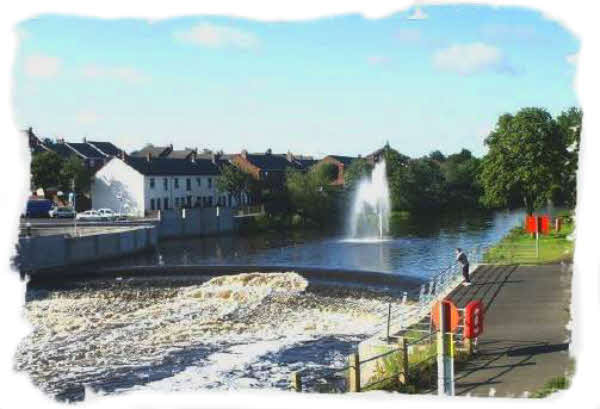 Waterfall and Fountain - Lisburn Civic Center