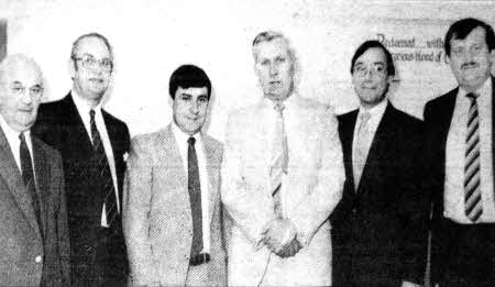 The new pastor at Maghaberry Elim in April 1988 was Gary Pozon. He is pictured with local pastors