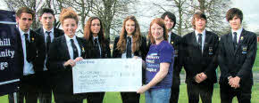 The team presenting cheque to Northern Ireland Children Hospice.
