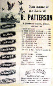 You could get all your country needs while picking up Back to School gear at R. Patterson's in 1969