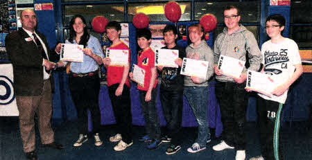 David Forsey with the Lisburn Sea Cadets