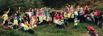 Locals taking part in the nature trail recently at Slieve Donard to raise funds for the Royal Victoria Hospital