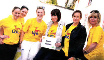 L-R: Paula Mooney-Dickson, Michelle Mooney, Suzi Haslem, Julie McBride, Emma Sloan and Geraldine Whyte