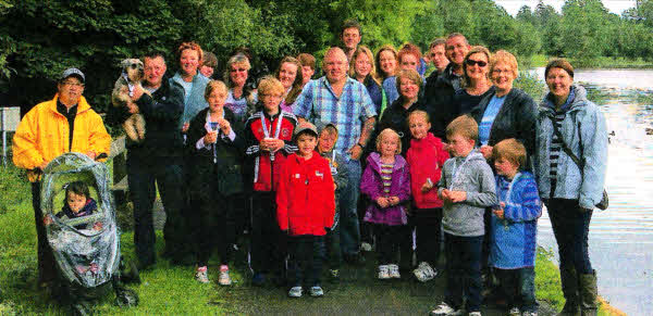 Participants who took part in the walk around Hillsborough Forest Park for Diabetes UK