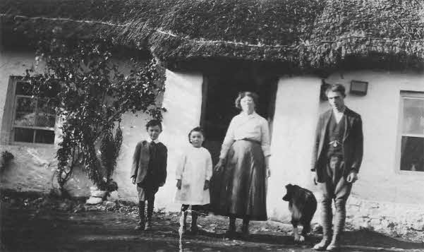 Campbell & Margaret Jeffers (children), Aunt Maggie (nee Jeffers) McClure and Willie Francis McClure c. mid 1880s