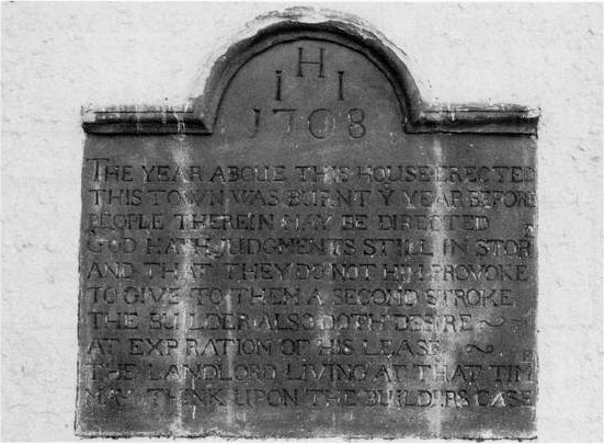 Plaque of 1708 