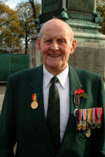 William Moore (83 years of age) probably the oldest serviceman in the Lisburn Parade. William served in the 2nd Battalion Royal Irish Rifles and took part in the D Day landings and was wounded in Belgium in 1944.