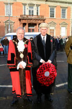 The Mayor, Councillor Trevor Lunn and Norman Davidson - Chief Executive of Lisburn City Council.