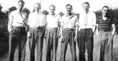 Cliff and Ted with their old gang.