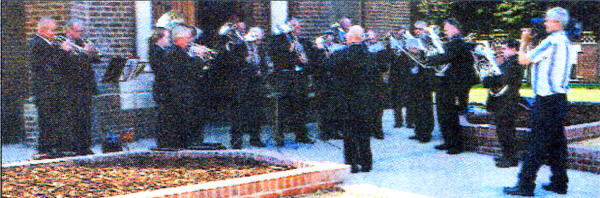 Garvey Silver Band playing at the 16th Irish Division Memorial in Guillemont. US29-731SP