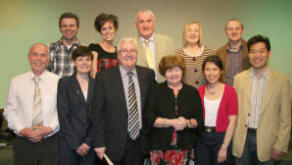 Moira Pentecostal Church leadership team L to R: Clifford Bloomfield (Assistant Pastor), Evelyn Bloomfield, David Goudy (Pastor), Sally Goudy, Dr. Grace Chee and Dr. Tony Chee.  (back row) Martin Newell, Kathy Newell, Raymond McPherson, Joyce McPherson and Kenneth Rollins.