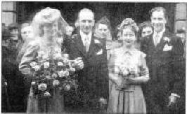 Mr. James Leslie Boyle and his wife Norah on their   wedding day in 1944. US42-713SP